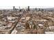 Wide aerial view of the property and surrounding Denver cityscape at 2731 California St, Denver, CO 80205