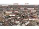 Aerial view showing the property and nearby businesses at 2731 California St, Denver, CO 80205