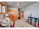 Basement office with built-in cabinets and extra storage at 934 S Perry Park Rd, Sedalia, CO 80135