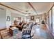 Spacious main bedroom with sitting area and fireplace at 934 S Perry Park Rd, Sedalia, CO 80135
