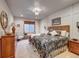 Comfortable basement bedroom with ensuite bathroom and window seat at 934 S Perry Park Rd, Sedalia, CO 80135