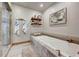 Spa-like bathroom with a large soaking tub and walk-in shower at 934 S Perry Park Rd, Sedalia, CO 80135