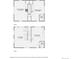 Two-story home floor plan with two bedrooms and two bathrooms at 1300 Main St, Georgetown, CO 80444