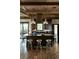 Gourmet kitchen featuring dark cabinetry, granite counters, and an island at 7474 Spring Drive, Boulder, CO 80303