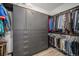 Spacious walk-in closet with ample storage space and built-in shelving at 3564 Doubletrack Ln, Castle Rock, CO 80108