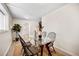 Cozy dining area with glass-top table and four chairs at 1516 Lafayette St, Denver, CO 80218