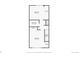 Floor plan showing upper level with two bedrooms and a bathroom at 1289 S Monaco Pkwy, Denver, CO 80224