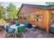 Wooden deck with seating area and mountain views at 80 Outlook Dr, Golden, CO 80403