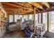 Unfinished basement with storage and access to the outdoors at 80 Outlook Dr, Golden, CO 80403