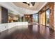 Open living area with hardwood floors and scenic views at 30786 Snowbird Ln, Evergreen, CO 80439