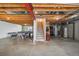 Unfinished basement with pool table and plenty of storage at 1851 Lochmore Dr, Longmont, CO 80504