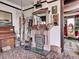 Music room with antique piano and fireplace at 3611-3615 Osage St, Denver, CO 80211