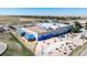 Aerial view of community center with surrounding landscape at 45016 Sunflower Ln, Bennett, CO 80102