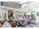 Spacious living room with high ceilings and a modern aesthetic at 6183 Buffalo Run, Littleton, CO 80125