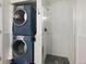 Convenient laundry room with stackable washer and dryer at 3231 E 103Rd Pl # 308, Thornton, CO 80229