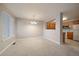 Dining room with neutral walls, carpet and a chandelier at 930 Button Rock Dr # J59, Longmont, CO 80504