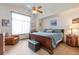 Main bedroom with a king-size bed and an ensuite bathroom at 24087 Deer Valley Rd, Golden, CO 80401