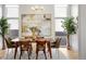 Bright dining room with mid-century modern furniture at 2518 N Washington St, Denver, CO 80205