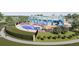 Resort-style pool with a water slide and ample lounge space at 3391 N Buchanan Way, Aurora, CO 80019