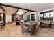 Basement game room with foosball table and comfortable seating at 245 Fairways Dr, Breckenridge, CO 80424
