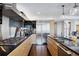 Modern kitchen with stainless steel appliances and island at 1133 14Th St # 2620, Denver, CO 80202