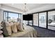Main bedroom with city views and balcony access at 1133 14Th St # 2620, Denver, CO 80202