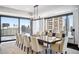 Spacious dining room with large windows and city views at 1133 14Th St # 2620, Denver, CO 80202