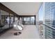 Spacious balcony with city views and comfortable seating at 1133 14Th St # 2620, Denver, CO 80202