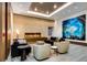 Comfortable lobby lounge with fireplace and modern seating at 1133 14Th St # 2620, Denver, CO 80202