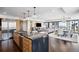 Modern kitchen with stainless steel appliances and island at 1133 14Th St # 2620, Denver, CO 80202