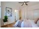 Bright bedroom with white walls and light wood floors at 1998 Foxtail Ln # B, Lafayette, CO 80026