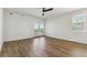 Bright main bedroom with French doors leading to balcony at 42996 Colonial Trl, Elizabeth, CO 80107