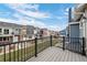 Private deck overlooking a community green space at 745 Robert St, Longmont, CO 80503