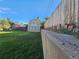 Backyard with shed and retaining wall at 1883 S Pierce St, Lakewood, CO 80232