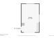 Floor plan of a detached garage, 13'6