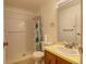 Bathroom with shower, toilet and vanity at 1050 S Monaco Pkwy # 88, Denver, CO 80224