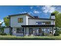 Contemporary home with large patio and outdoor entertaining space at 5061 Moss Pl, Golden, CO 80403