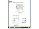 Floor plan showcasing a two-bedroom, two-bathroom Muir model home with a 2-car garage at , Commerce City, CO 80022