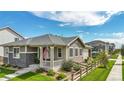 Aerial view of a ranch style home with a fenced yard at 18000 E 100Th Ave, Commerce City, CO 80022