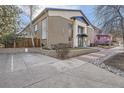 Building exterior showcasing a modern design and landscaping at 2460 W Caithness Pl # 104, Denver, CO 80211