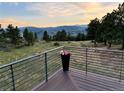 Deck overlooking scenic mountain landscape at 3001 Eagle Ridge Rd, Longmont, CO 80503