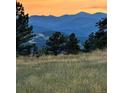 Mountain range landscape at sunset at 3001 Eagle Ridge Rd, Longmont, CO 80503
