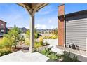 Front porch view of a quiet residential street at 9785 Mount Kataka Pt, Littleton, CO 80125