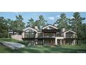 Contemporary home with large windows and a spacious backyard at 7499 Preservation Trl, Parker, CO 80134
