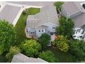 Aerial view of house and backyard at 9362 Autumn Ash Ct, Highlands Ranch, CO 80126