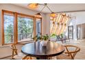 Dining area with a round table and chairs, mountain views at 225 Bristlecone Way, Boulder, CO 80304