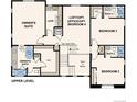 Upper level floor plan featuring an owner's suite, two additional bedrooms, and a loft area at 2549 Lupton Ln, Lafayette, CO 80026