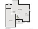 Lower level unfinished area with an option for a future bathroom and storage at 2549 Lupton Ln, Lafayette, CO 80026