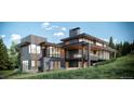 Luxury home with stone and wood siding, mountain views at 1083 Golf Estates Pt, Castle Rock, CO 80108