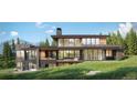 Contemporary home with large windows and mountain views at 1083 Golf Estates Pt, Castle Rock, CO 80108